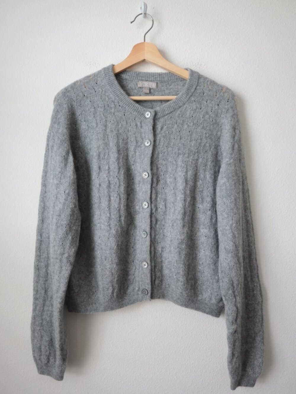 J.Crew Merino Wool Alpaca Blend Cardigan Sweater | S